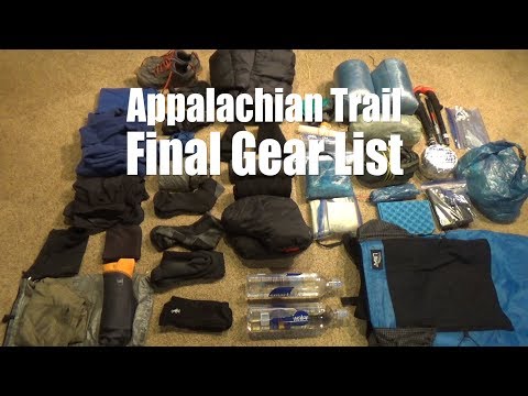Pre Appalachian Trail Thru Hike - Final Gear Loadout