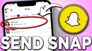 How to Send Picture as Snap on Snapchat (2024 Updated) | Send Snaps From Camera Roll - EASY