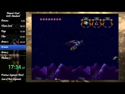 Demon's Crest 100% Speedrun - 40:13 (early Flier MC route)