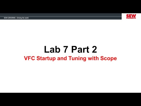 MOVIDRIVE® B Training Session 6 - Lab 7 Part 2 - VFC Startup and Tuning with Scope