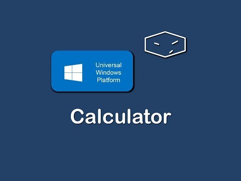 uwp calculator with c and xaml