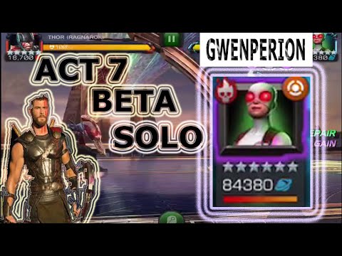 Act 7 Beta Chapter 3 Boss Solo By : 123-45Boss - Marvel Contest of Champions