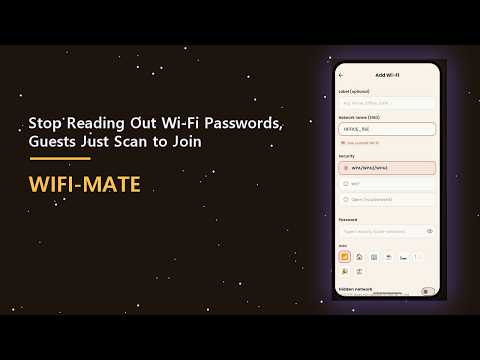 Wifi-mate — Wi-Fi QR Share video thumbnail
