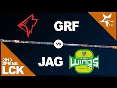 Griffin vs JAG Game 1   LCK 2019 Spring W1D4   GRF vs Jin Air Green Wings G1