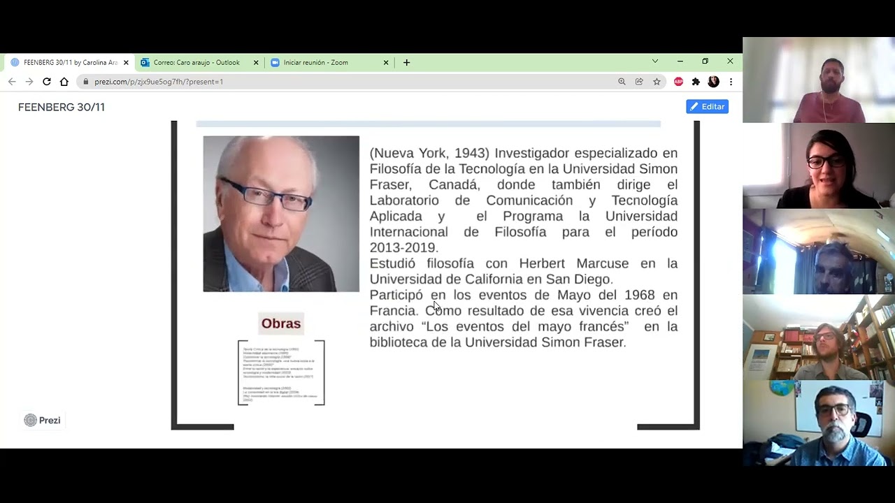 8 "Teoría Crítica y concretización en Andrew Feenberg". Carolina Inés Araujo.