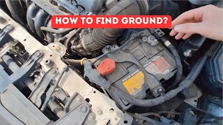How to locate the GROUND cable and connection in your car?