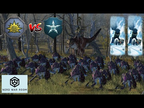 Double Grom action | Lizardmen vs Kislev - Warhammer 3 Domination