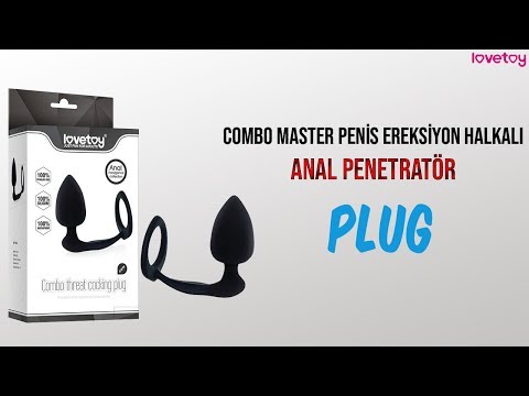 Lovetoy Combo Master Penis Ereksiyon Halkalı Anal Penetratör Plug
