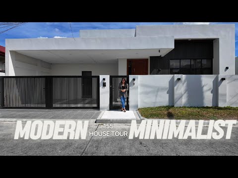 House Tour 155 l Modern Minimalist Bungalow House for Sale in Angeles City Pampanga