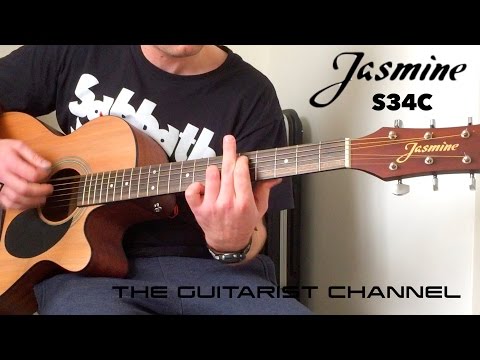 Jasmine S34C Stylish Grand Orchestra, Rich, Well-Balanced Sound, Spruce Top, Comfortable Feel image 13