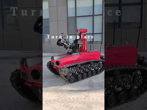 Robot show of Explosion-proof RXR MC80BD firefighting robot