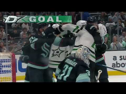 Radek Faksa assists on Kiviranta's goal vs Kraken in game 6 (5/13/23)