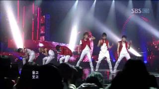 Teen Top - Clap (틴탑 - 박수) @ SBS Inkigayo 인기가요 100718