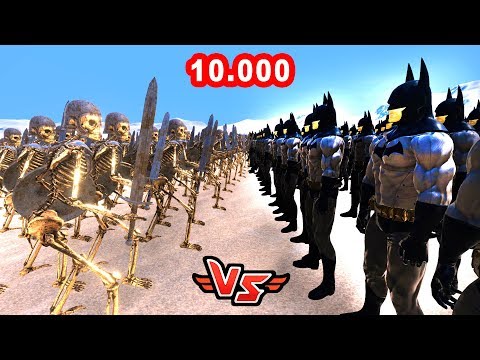 10.000 BATMAN VS 10.000 ZOMBIE 😱 - Super Heroes