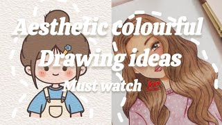 Aesthetic Drawing Ideas(Must watch💯)#art #trending #viral #shorts