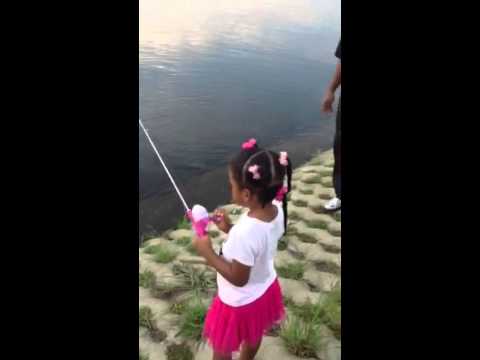 4 Year old Princess Fishing