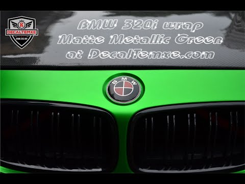 BMW 320i wrap Matte Metallic Green