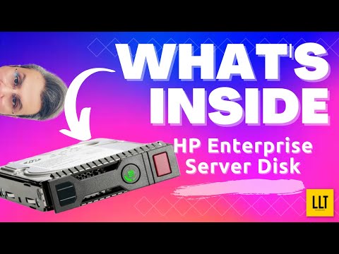 What is inside an enterprise hard disk ? "HP 300GB 10K SFF" #hpe #storage