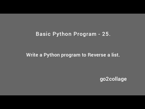 Ep 25 Language Python Basic Program I Go2collage