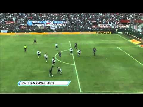Gol de Cavallaro Unión 2   River 0 Fecha 14 Torneo Final 2013 - GolesYa.com