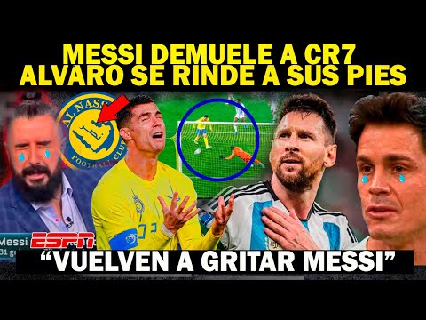 ????Messi se DEVORA a CR7 | ALVARO MORALES LLORA EN VIVO | "Vuelven a GRITAR MESSI"