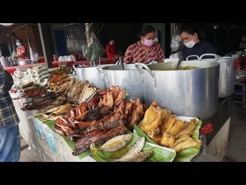 Amazing Street Food for Lunch Time @Tang Kor Saing - Daily Selling Mix Food on The Street