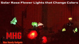 Solar Rose Flower Lights that Change Colors