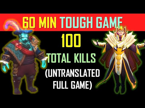 Storm Spirit vs Invoker - 60 Min Tough Game (Untranslated Full Game)