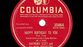 1940 Raymond Scott - Happy Birthday To You (Clyde Burke &amp; chorus, vocal)
