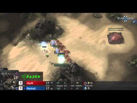 PartinG VS HyuN Cannon Rush Dreamhack 2015 Highlight