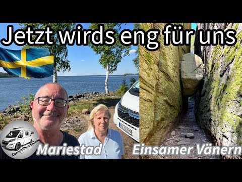 #202 Skandinavien 2024, kaum ein Durchkommen, irgend etwas klemmt, idyllisches Mariestad, Vänern See