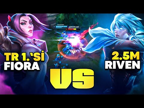 TR Challenger birincisi Fiora vs 2.5M Grandmaster Riven analiz