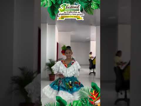 Ailen Celeste Rosero Nañes, candidata al Reinado Infantil del Festival de la Calceta de Plátano y Sa