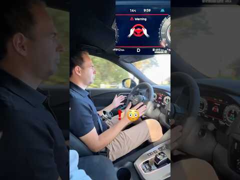 Emergency braking in the Nissan Quasqai! (No reaction of driver) 🆘