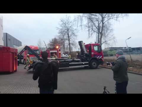 dumpster fire ricecookies factory garbage  fire 31/01/2017