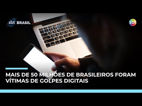 Crimes digitais: 56 milhões de brasileiros caem em golpes; veja como se proteger | #SBTBrasil