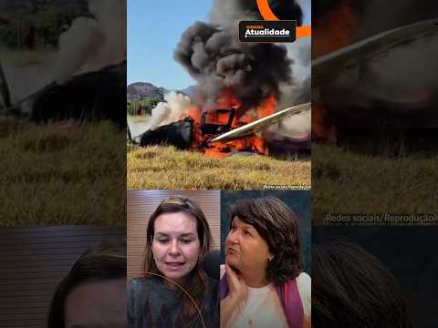 AVIÃO de pequeno porte CAI em Minas Gerais e piloto salta de paraquedas | Gaúcha Atualidade