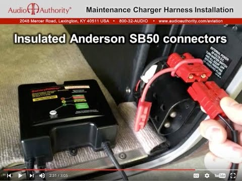Aircraft Battery Charger Harness Installation