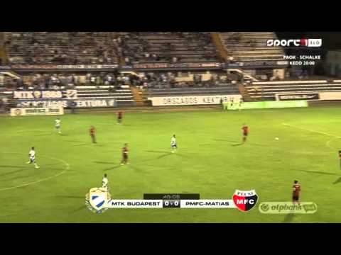 24.08.2013 Hungarian League MTK-PMFC-Matias 0-1 highlights