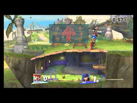 Super Smash Bros. Wii U - Skyloft - The Great Sea / Menu Select (Direct Feed)