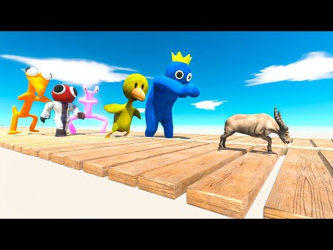 Escape from Rainbow Friends and Save Kong - Animal Revolt Battle Simulator