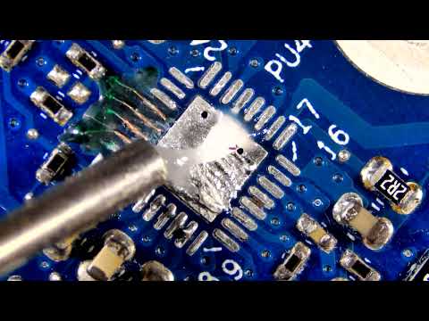 How to Resolder 32-Pad IC Chip and Restore Broken PCB Traces | Step by Step Repair Guide