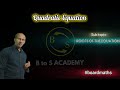 How to solve quadratic equation? Quick and easy ✅ || #BtoSacademy