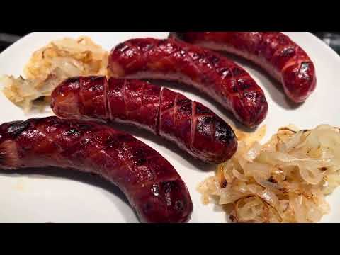 Grilled smoked Polish sausage / Polska kiełbasa z grilla