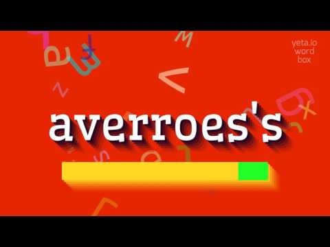 How to say "averroes's"! (High Quality Voices)