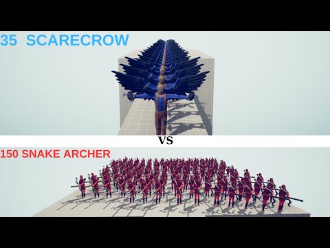 150 Snake Archer VS 35 Scarecrow/Totally Accurate Battle Simulator