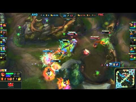 AHQ vs FNC - AHQ Fights Back! Yet Another Bloody Teamfight!