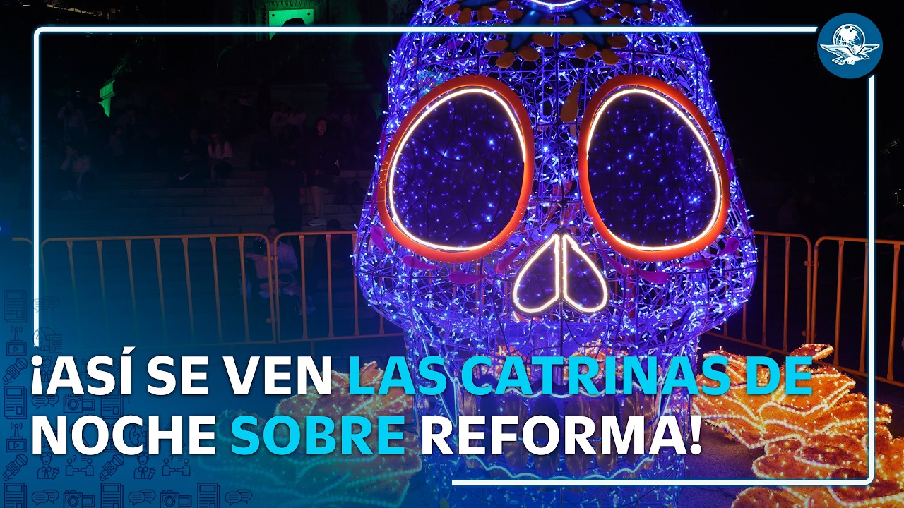 Día de Muertos en Reforma: Paseo Lumínico de noche en CDMX