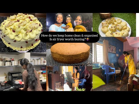 Vlog#22 💁‍♀️How do we maintain our home CLEAN||Rasmalai cake recipe for begginers🍰#diml #cake #yt