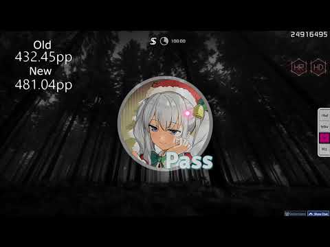 Cookiezi's goreshit - burn this moment into the retina of my eye [extra] +HDHR | old vs new pp